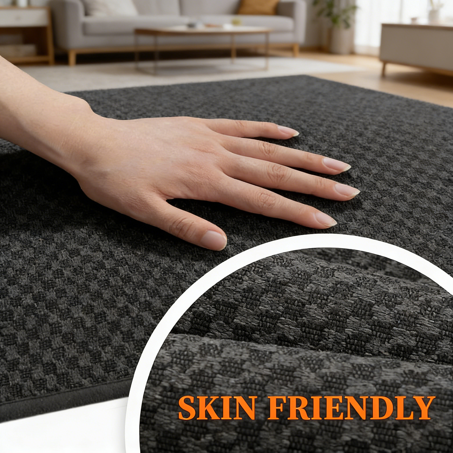 4-Piece Bath Mat Set, Ultra Thin, Non-Slip & Machine Washable