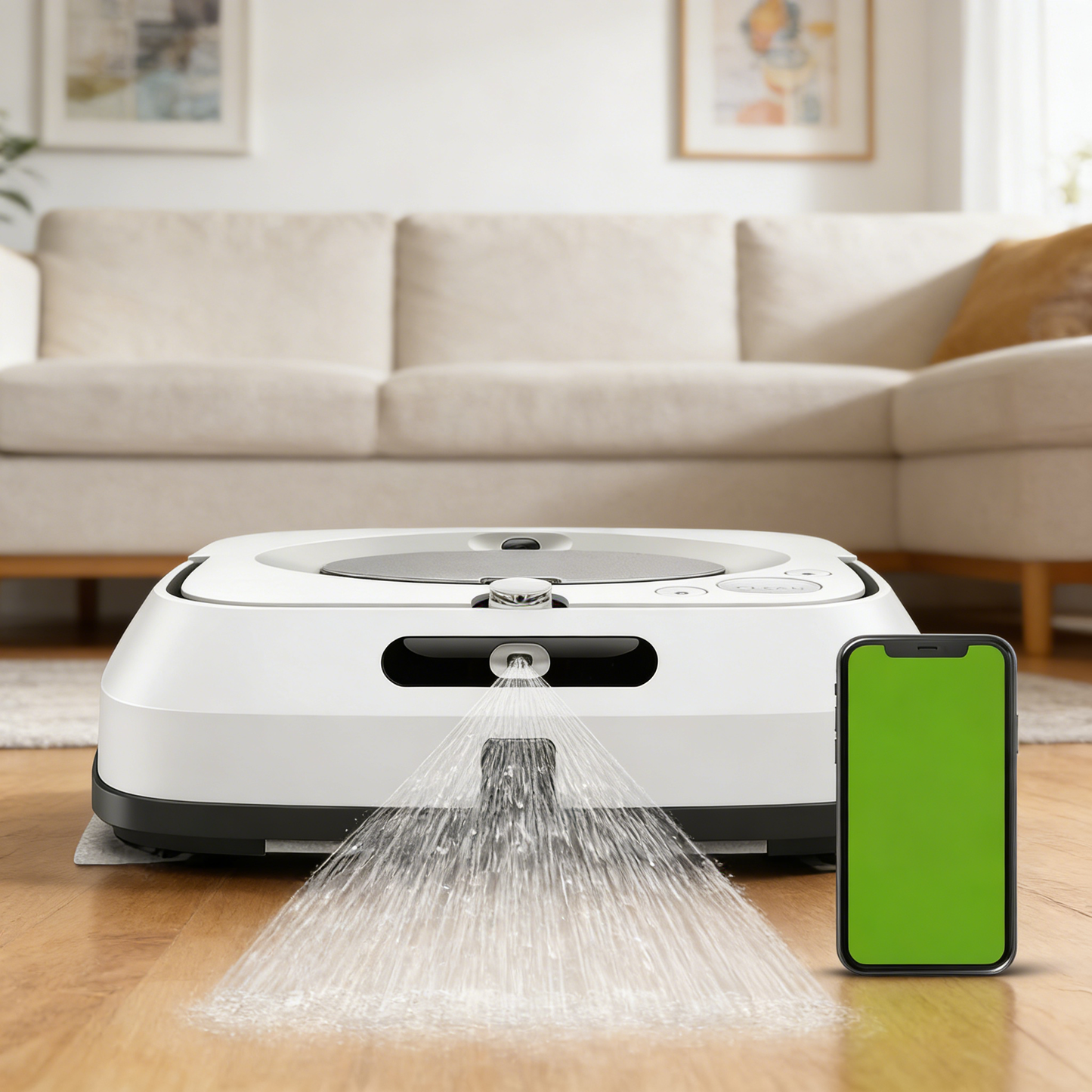 Smart Jet Spray Robot Mop with Mapping & Auto-Resume